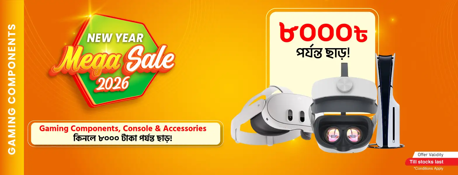 Get Up To 8000 Taka Discount On Gaming Component Console and Accessories