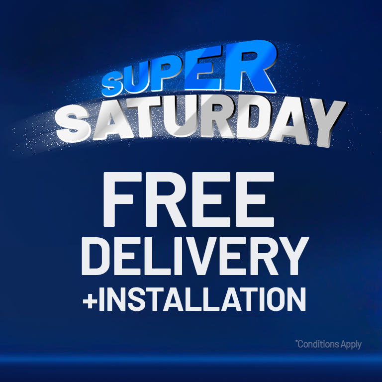 Enjoy Free Delivery with Free Installation, Every Saturday!
