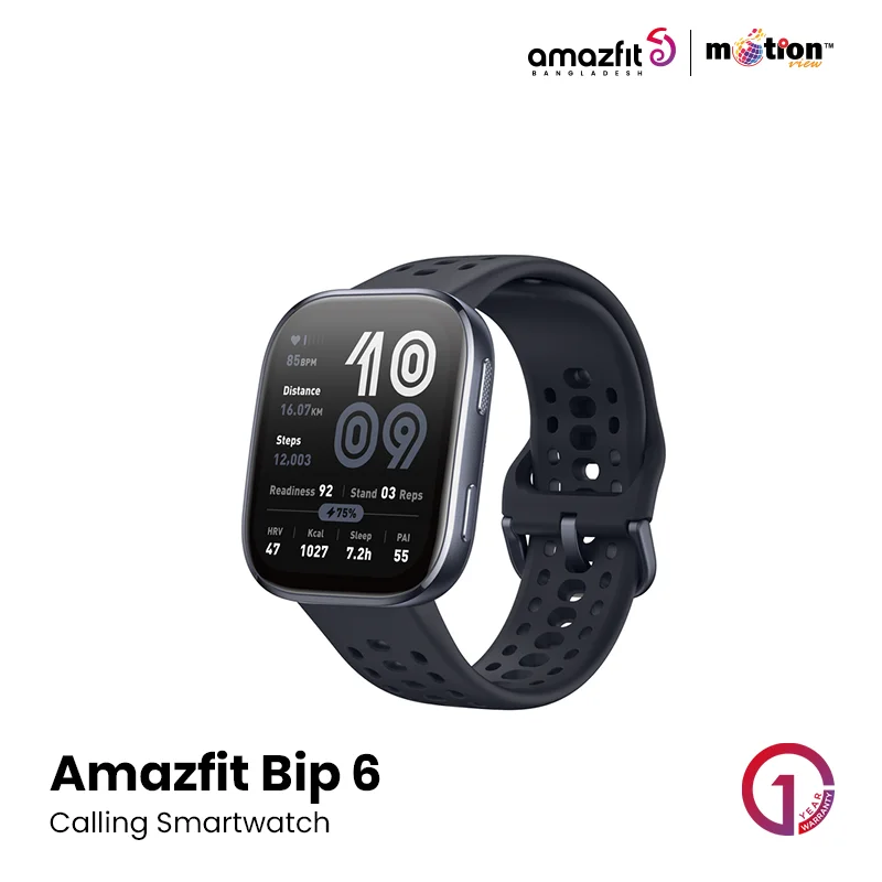  Unique Strap-এর সাথে Glossy Metal Body+ GPS+ AI Health Coach+ 5ATM Waterproof+ 2-Week Battery আর পুরো ১ বছরের ব্র্যান্ড ওয়ারেন্টি!