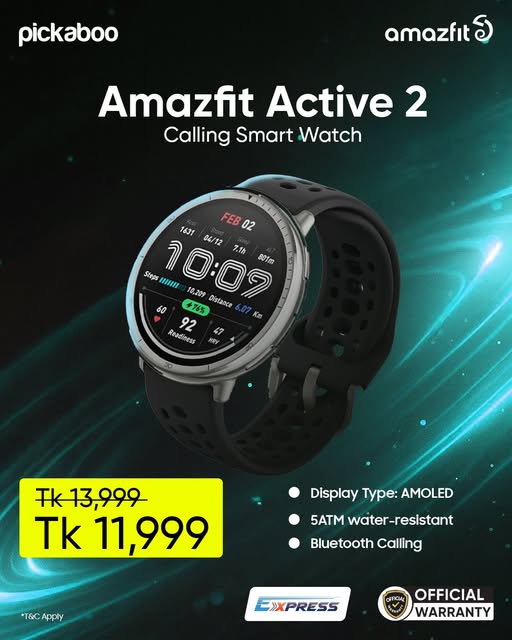  Stay connected in style with Amazfit Active 2!