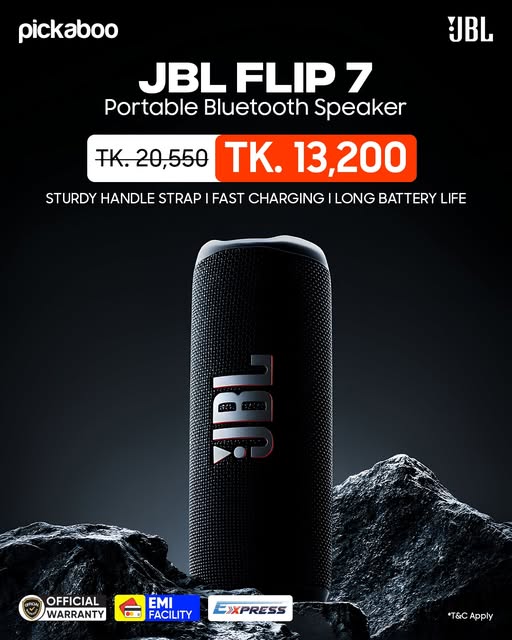  Take your music anywhere with JBL Flip 7!