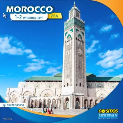 নির্ভুল এবং ঝামেলা বিহীন ভিসা সার্ভিস পেতে চলে আসুন কসমস হলিডে তে।