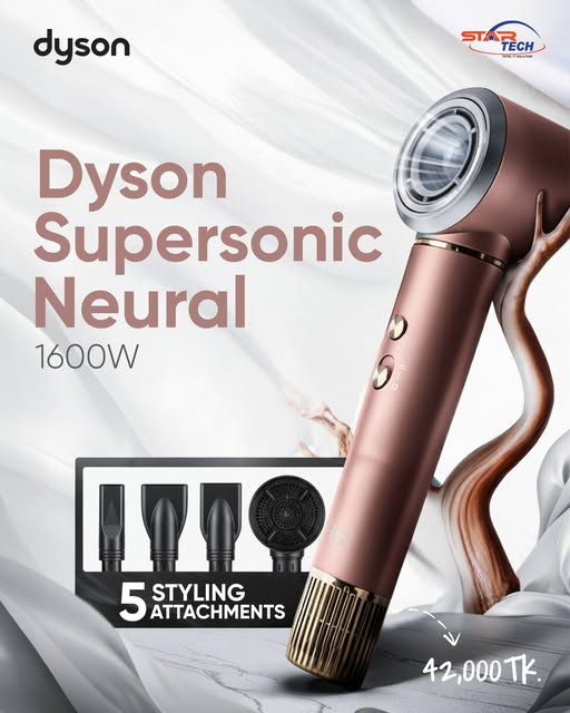 Powerful Drying | Adjustable Airflow | Scalp Protection — Dyson Supersonic Nural 1600W Hair Dryer