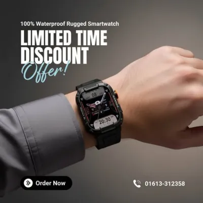  MK66 Rugged Smartwatch – The Ultimate Tough Watch!