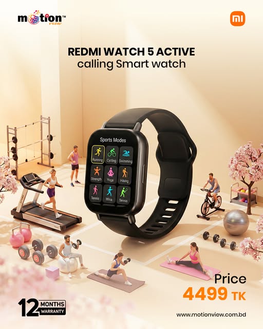 REDMI WATCH 5 ACTIVE calling Smart watch