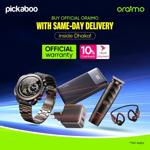 Oraimo official products now available at Pickaboo 