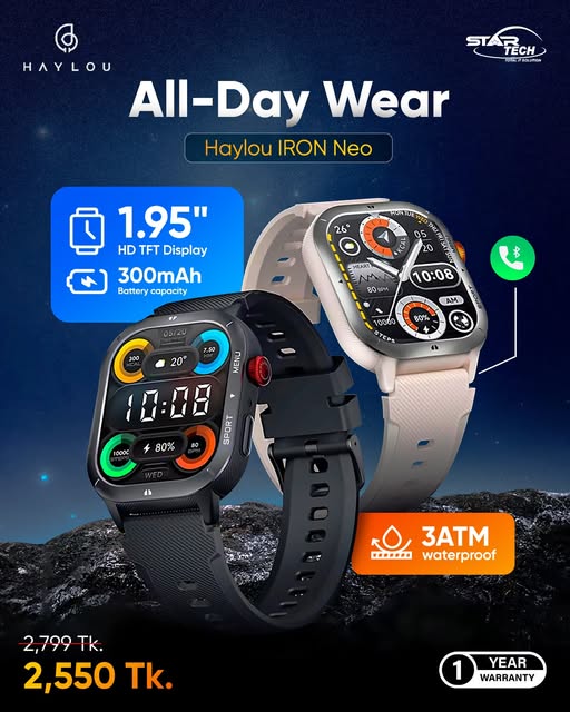 Sleek, Long-Lasting, Smart — Haylou IRON Neo