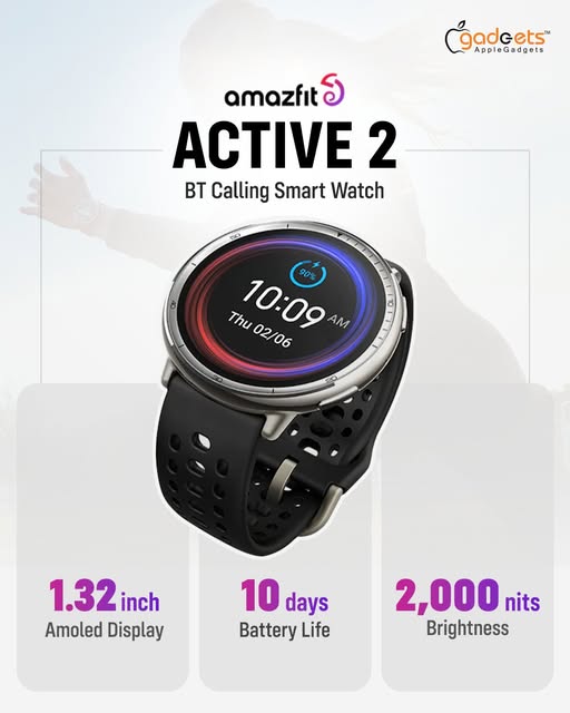 Premium Features আর Stylish Design, সবই পাচ্ছেন সেরা দামে Amazfit Active 2-তে!