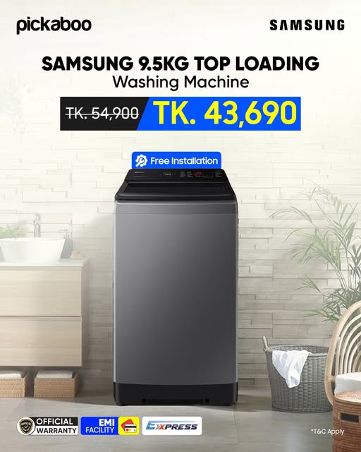 Samsung 9.5Kg Washing Machine now at a special Price ! 