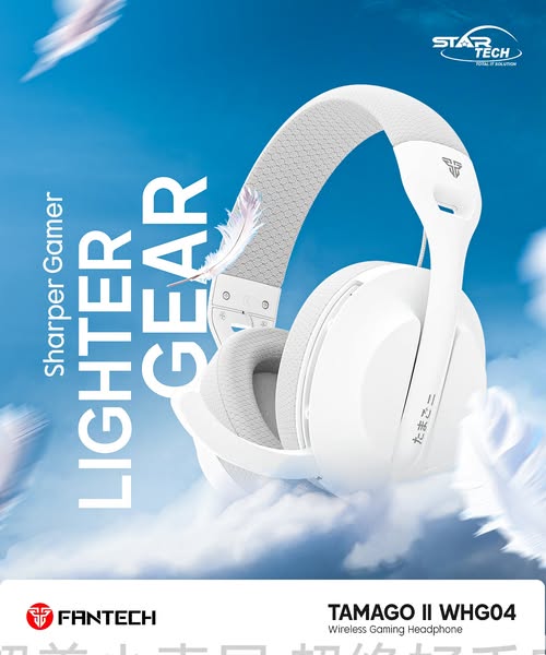 Tri-Mode Freedom | Immersive Audio | Versatile Compatibility — Fantech TAMAGO II WHG04 Tri Mode Wireless Gaming Headphone