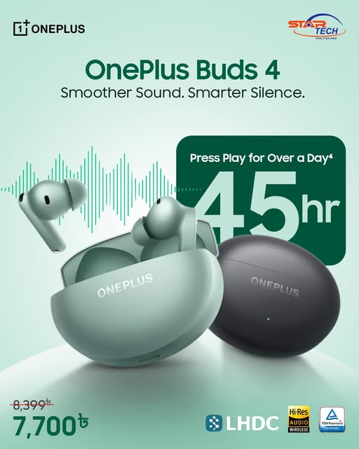 OnePlus Buds 4 — Premium Sound, Powerful Silence 