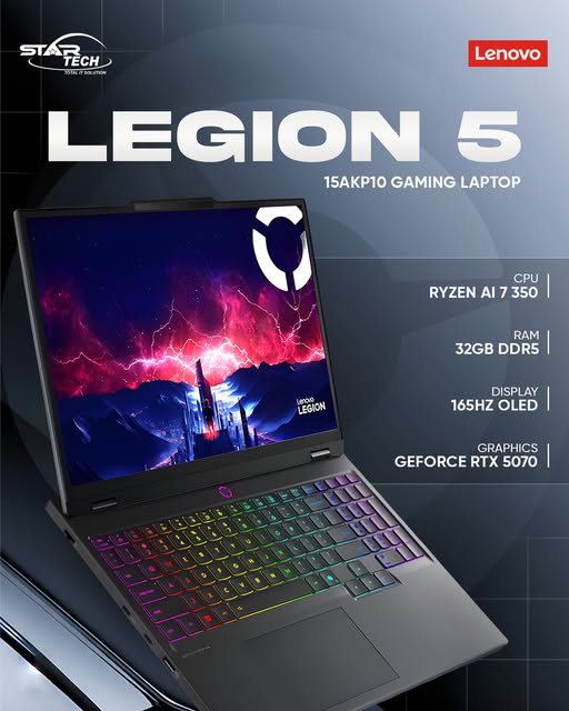 Lenovo Legion 5 15AKP10 Ryzen AI 7 Gaming Laptop
