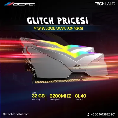 32GB 6200MHz RGB DDR5 র‍্যাম এখন পাওয়া যাচ্ছে অবিশ্বাস্য গ্লিচ প্রাইসে!