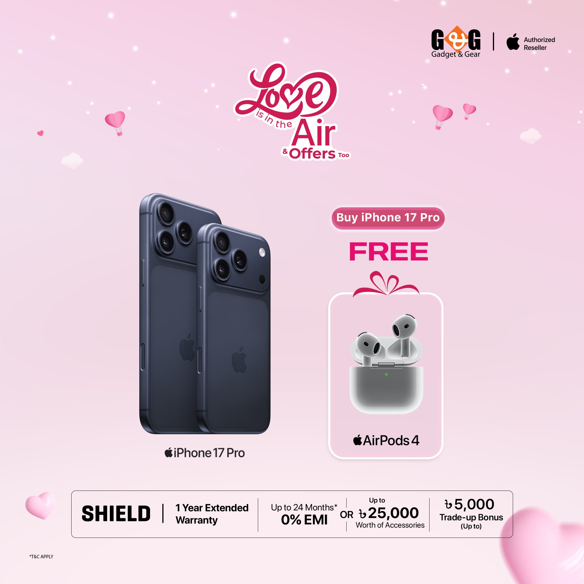 This Valentine’s Day, upgrade to the latest iPhone 17 Pro and enjoy