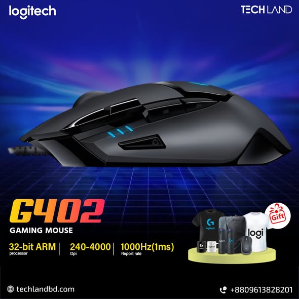টেকল্যান্ড থেকে Logitech এর গেমিং মাউস কিনে বুঝে নিন আকর্ষণীয় সব উপহার একদম ফ্রি।
