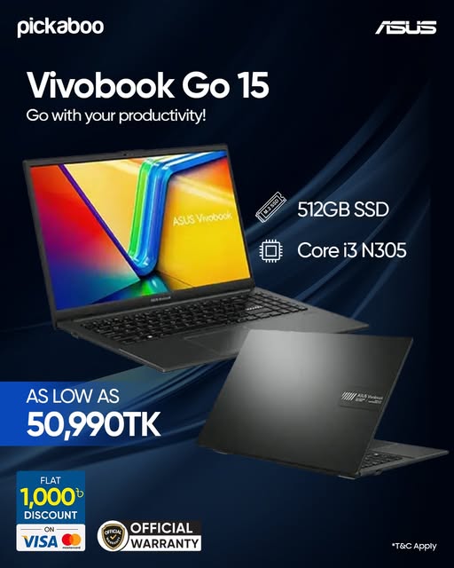 Work, study, and stream with the ASUS Vivobook Go 15 (Core i3-N305)