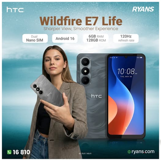 HTC Wildfire E7 Life – Smart Performance, All-Day Power!