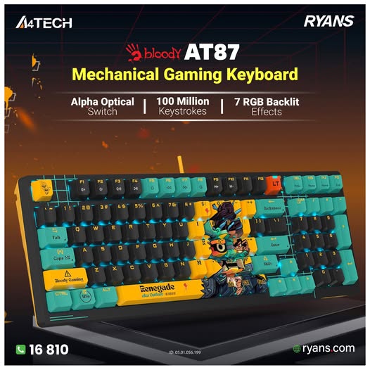 Dominate Every Game with A4TECH Bloody AT87!