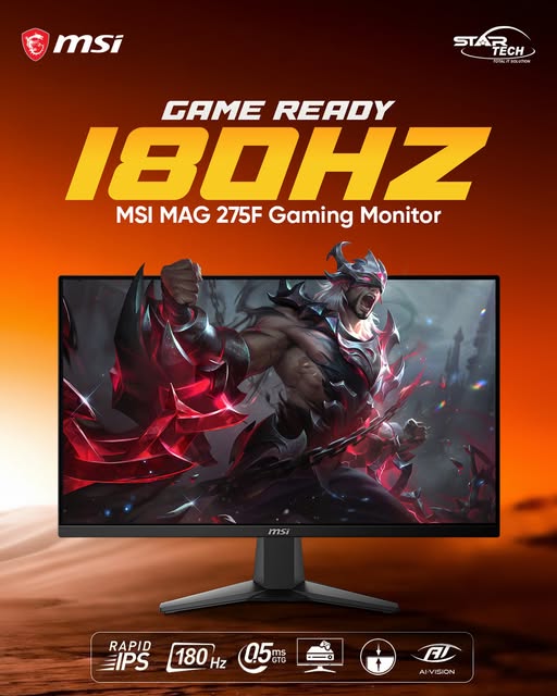 MSI MAG 275F 27" 180Hz IPS FHD Gaming Monitor