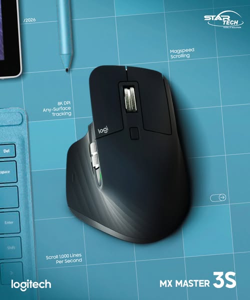 Precision. Comfort. Efficiency – Logitech MX MASTER 3S High-performance Wireless Mouse