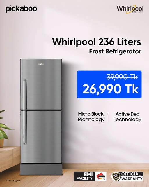 Keep your food fresher for longer with Whirlpool Magic Pro Frost Refrigerator !