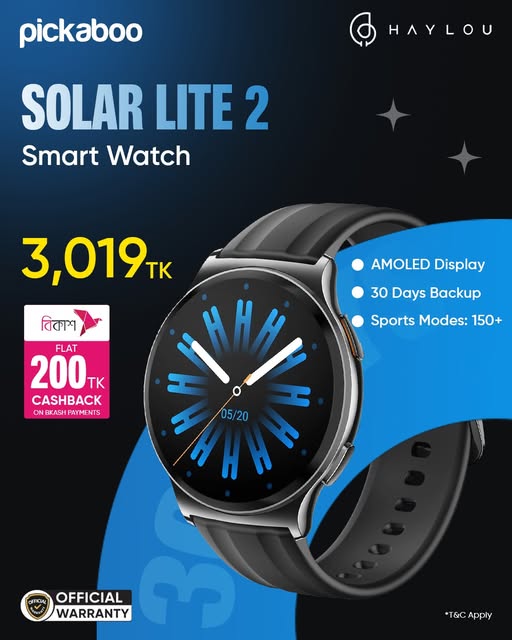 Haylou Solar Lite 2 on your wrist keeps every goal in check!