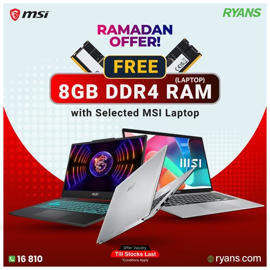MSI Ramadan Offer – Upgrade Your Laptop Performance!