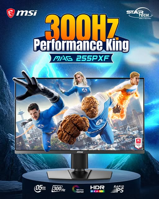 MSI MAG 255PXF 24.5" 300Hz IPS FHD Gaming Monitor