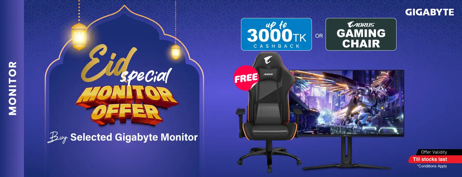 Eid Special Gigabyte Monitor Offer at Ryans Computers