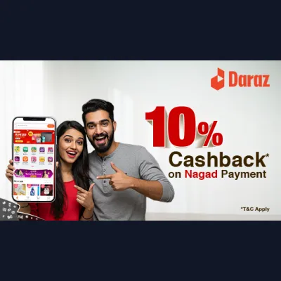 10% Cashback on Daraz Shopping