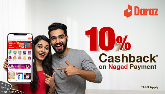 10% Cashback on Daraz Shopping