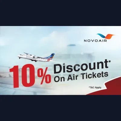 Pay with Nagad and enjoy 10% Discount on NOVOAIR - nagad