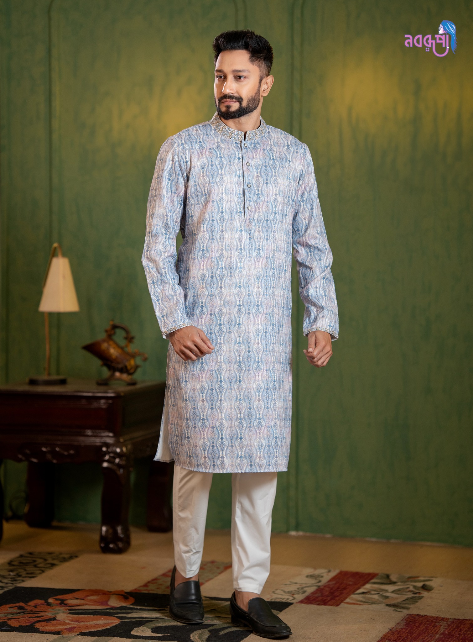 Experience the perfect blend of tradition and modern style with Nabarupa’s exclusive Eid Panjabi collection