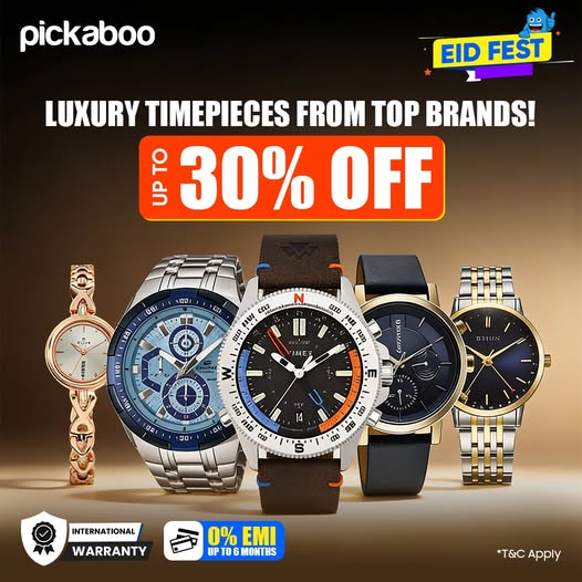 Upgrade your style this Eid with top-brand watches from Fastrack, Titan, Daniel Klein and more — now on special Eid Fest prices