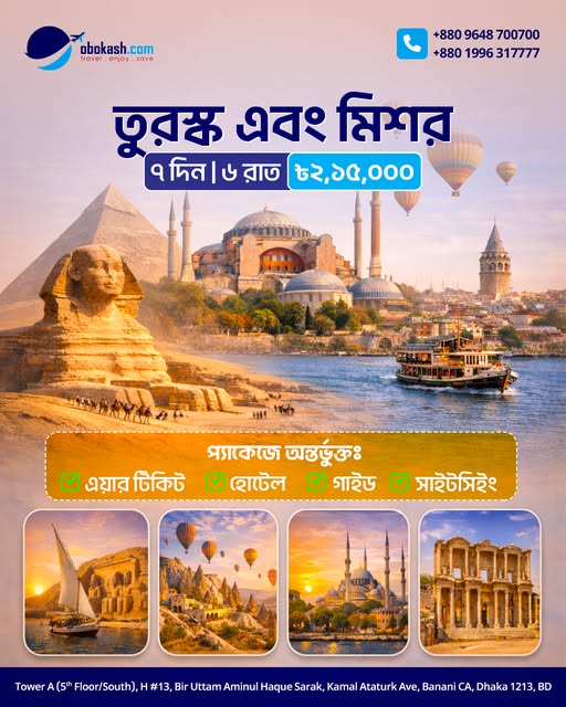 Egypt & Turkey Tour Package – 07 Days
