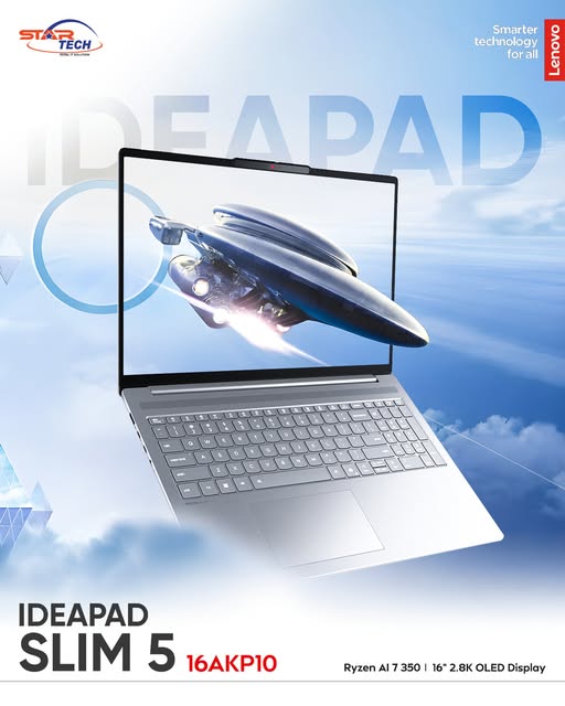 Lenovo IdeaPad Slim 5 16AKP10 Ryzen AI 7 350 16" 2.8K OLED Laptop