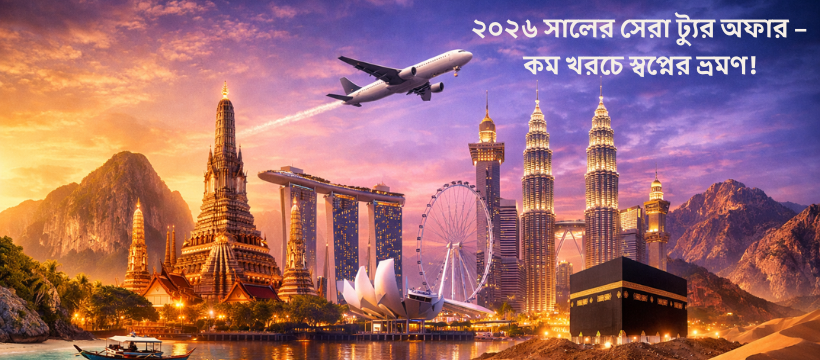 ২০২৬ সালের সেরা ট্যুর অফার – কম খরচে স্বপ্নের ভ্রমণ!