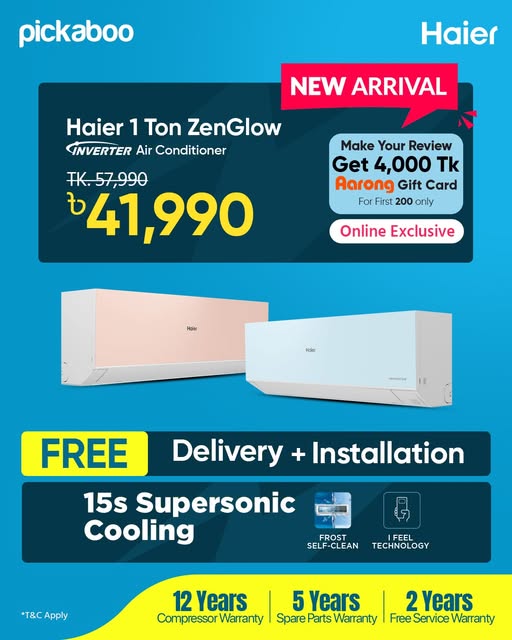 Upgrade your cooling experience with the Haier Zenglow AC!