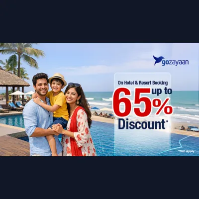 GoZayaan-এ হোটেল ও রিসোর্ট বুকিংয়ে সর্বোচ্চ ৬৫% ডিসকাউন্ট
