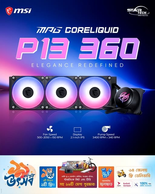 MSI MPG CORELIQUID P13 360 — Ultimate Cooling with Style