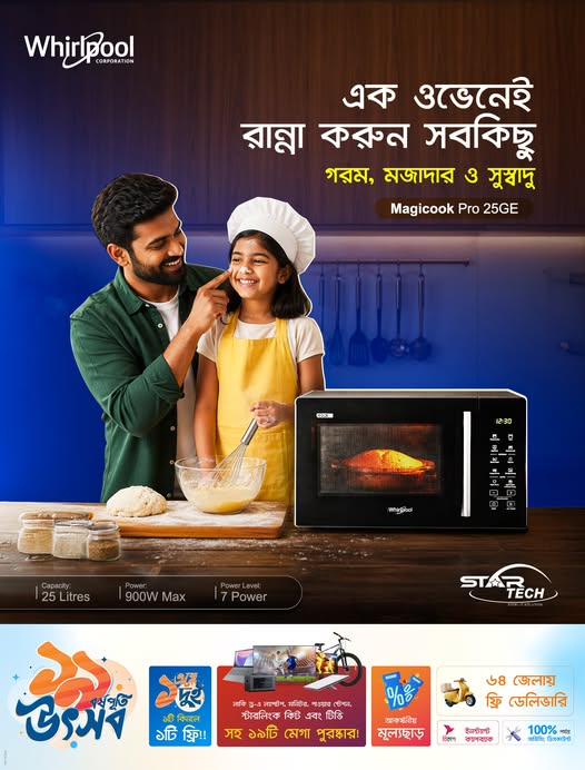 Smart, Powerful, Versatile – Whirlpool Magicook Pro 25GE Microwave Oven