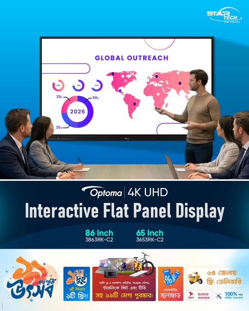Optoma Creative Touch 3 Series — Smart Interactive Displays for Every Space