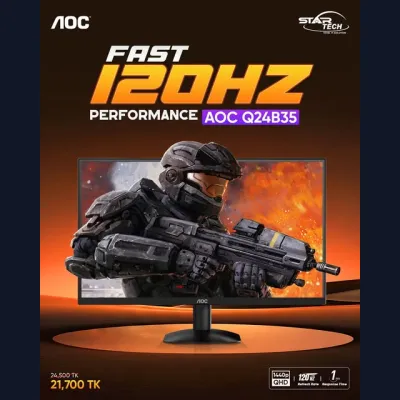 AOC Q24B35 — Smooth 2K Gaming with Stunning IPS Visuals