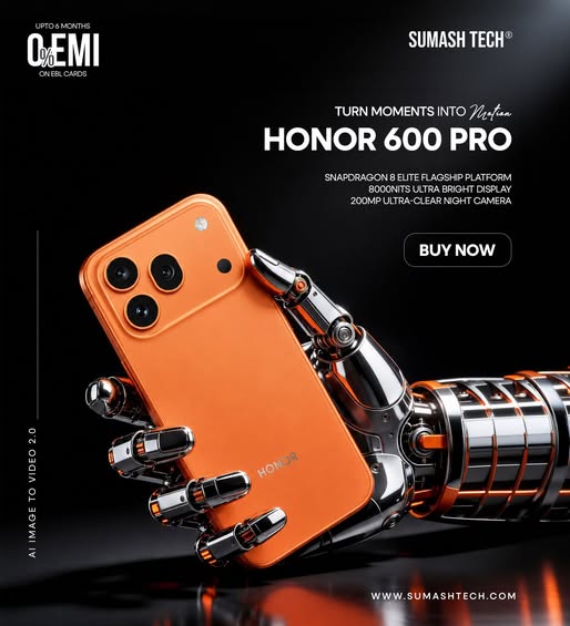 মোমেন্টকে দিন সিনেম্যাটিক টাচ- HONOR 600 Pro