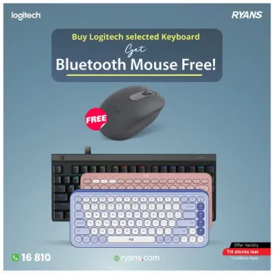 Free Bluetooth Mouse with Logitech Keyboards!