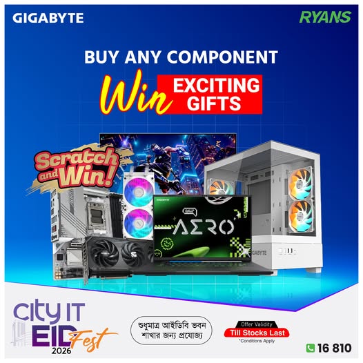 Buy any GIGABYTE  component and win exciting gifts!