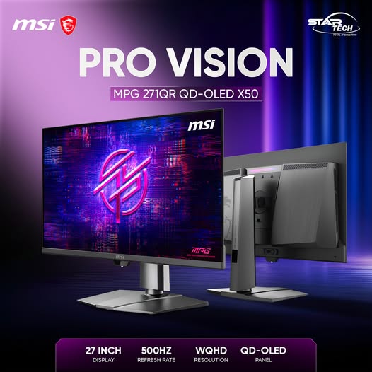 MSI MPG 271QR QD-OLED X50 — Next-Level Speed Meets OLED Perfection