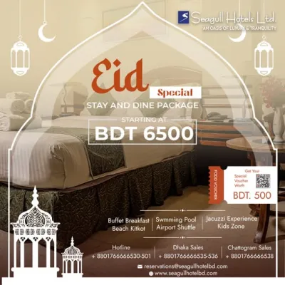 Celebrate Eid with Comfort & Luxury at Seagull Hotels, Cox’s Bazar