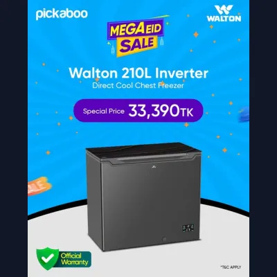 Maximize your storage space with the Walton Chest Freezer!