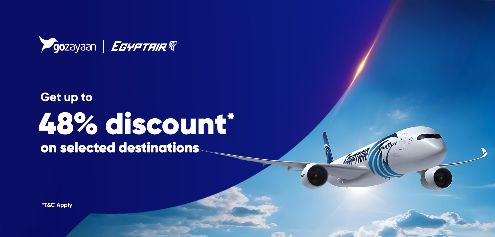 Enjoy up to 48% savings on selected EgyptAir flights from Dhaka to Egypt